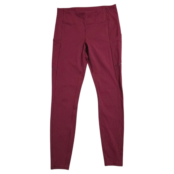 Lululemon Leggings Size 8 Speed Up Tight 28" *Full-On Luxtreme Deep Rouge - Picture 2 of 7